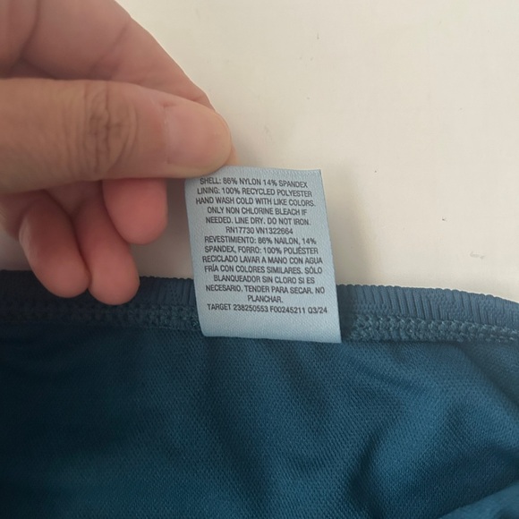 Women's Jacquard Extra High Leg Low-Rise Cheeky Bikini Bottom Size Small - Picture 4 of 8